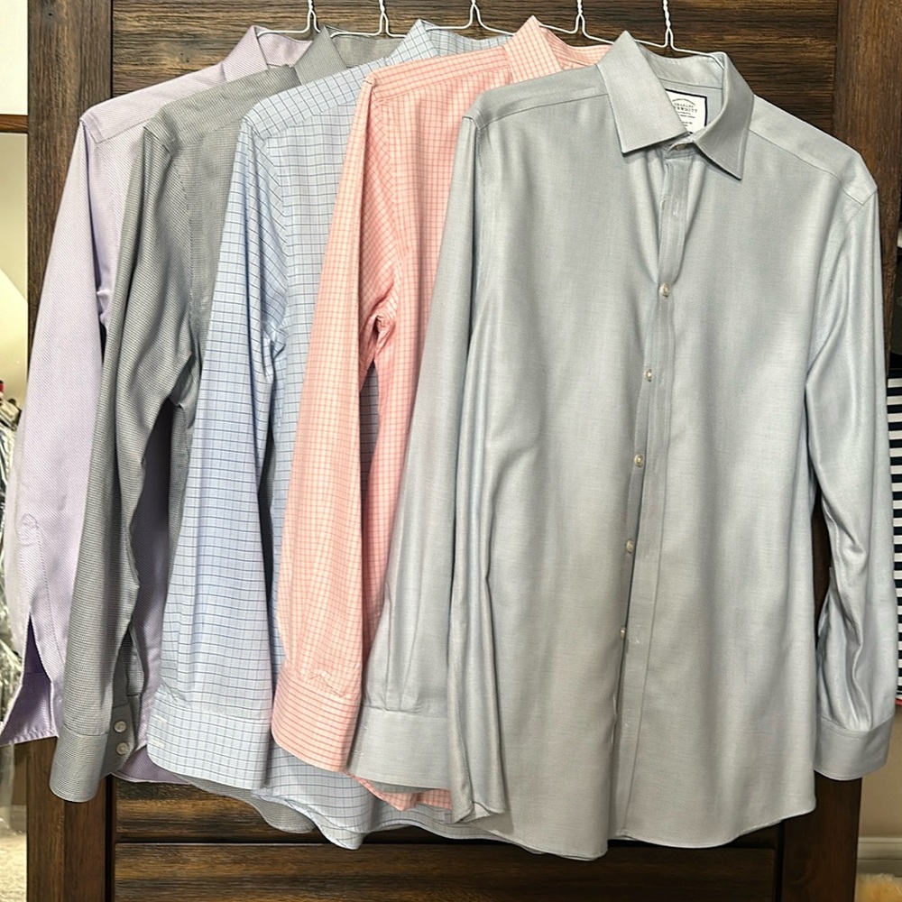 Lot of 5 Charles Tyrwhitt Shirts. 16/34 Extra Slim Fit